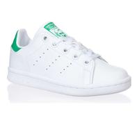 adidas Garçon Stan Smith Baskets, Blanc Footwear White Footwear White Green 0, 30 EU