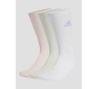 adidas - Cushioned Sportswear Crew Socks 3-Pack - Chaussettes multifonctions - Unisex L | EU 43-45 - white / sandy pink / linen green