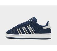 adidas Campus 00s,Chaussures de Sport JR6808 en daim bleu marine avec rayures argentées, semelle en caoutchouc amortisant, bleu, 37 1/3 EU