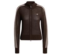 ADIDAS ORIGINALS Cardigan 'Firebird' brun foncé / blanc, Taille L