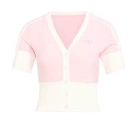 ADIDAS ORIGINALS Cardigan 'V-NECK SHIRT WITH' rose / blanc, Taille S