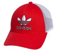 adidas Originals Casquette snapback structurée Icon Trucker pour homme, Rouge/blanc/noir, Taille unique