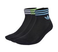 Adidas Ankle 3 Pack Unisexe - Chaussettes, Noir - Taille 34-36 - Coton Black 34-36