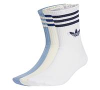 ADIDAS ORIGINALS Chaussettes '3-Stripes Crew 3 Pairs' marine / bleu ciel / blanc / blanc cassé, Taille 40-42