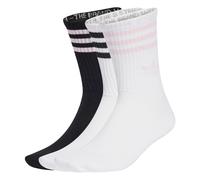 ADIDAS ORIGINALS Chaussettes '3-Stripes Crew 3 Pairs' rose / noir / blanc, Taille 46-48
