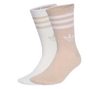 ADIDAS ORIGINALS Chaussettes '3-Stripes Glitter Crew 2 Pairs' rose / blanc, Taille 34-36