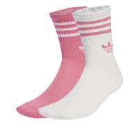 ADIDAS ORIGINALS Chaussettes '3-Stripes Glitter Crew 2 Pairs' rose / blanc, Taille 40-42