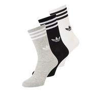 ADIDAS ORIGINALS Chaussettes '3-Stripes High Crew 3 Pairs' gris / noir / blanc, Taille 43-45