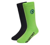 ADIDAS ORIGINALS Chaussettes 'Adidas x Minecraft' pomme / noir, Taille 28-30