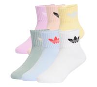 ADIDAS ORIGINALS Chaussettes 'Ankle 6 Pairs Kids' bleu clair / jaune / menthe / orchidée / rose / blanc, Taille 22-24