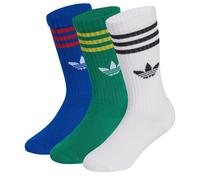 ADIDAS ORIGINALS Chaussettes 'Crew 3 Pairs' bleu / vert / rouge / blanc, Taille 22-24