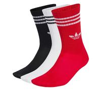ADIDAS ORIGINALS Chaussettes 'Crew 3 Pairs' gris / rouge / noir / blanc, Taille 22-24