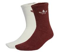 Chaussettes mi-mollet pelucheuses (2 paires) Fox Brown / Off White 37-39