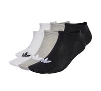 ADIDAS ORIGINALS Chaussettes 'Liner 6 Pairs' gris chiné / noir / blanc, Taille 43-45