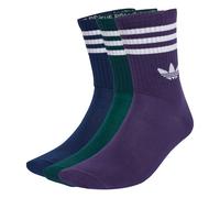 Lot de 3paires de chaussettes mi-mollet à 3bandes Night Indigo / Aurora Ivy / Aurora Plum 43-45