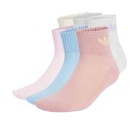 ADIDAS ORIGINALS Chaussettes 'Mid Ankle 6 Pairs' beige clair / bleu clair / gris / lilas / rose / blanc, Taille 46-48