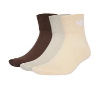 ADIDAS ORIGINALS Chaussettes 'Mid Ankle 6 Pairs' beige / sable / brun foncé / blanc, Taille 37-39