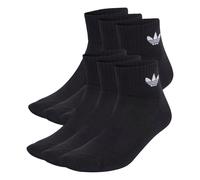 ADIDAS ORIGINALS Chaussettes 'Mid Ankle 6 Pairs' noir / blanc, Taille 42-44