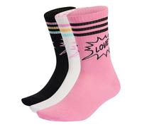 ADIDAS ORIGINALS Chaussettes 'Pride' jaune / rose clair / noir / blanc, Taille 46-48