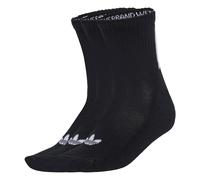 ADIDAS ORIGINALS Chaussettes 'Quarter 3 Back Stripes 3 Pairs' gris / noir, Taille 46-48