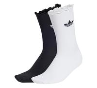 ADIDAS ORIGINALS Chaussettes 'Ruffle 2 Pairs' noir / blanc, Taille 31-33