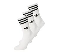 Adidas Solid Crew 3 Pack Unisexe - Chaussettes, Blanc - Taille 40-42 White 40-42