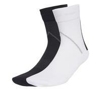 ADIDAS ORIGINALS Chaussettes 'Techy Crew 2 Pairs' gris / noir / blanc, Taille 37-39