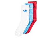 ADIDAS ORIGINALS Chaussettes 'TIE DYE' bleu clair / rouge / noir / blanc, Taille 34-36