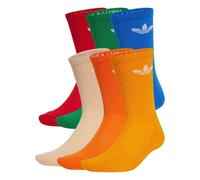 ADIDAS ORIGINALS Chaussettes 'Trefoil Cushion' crème / bleu / rouge rubis / rouge foncé, Taille 42-44