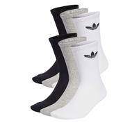 ADIDAS ORIGINALS Chaussettes 'Trefoil Cushion' gris / gris chiné / noir / blanc, Taille 34-36