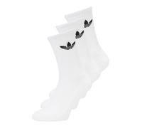 Adidas Solid Crew 3 Pack Unisexe - Chaussettes, Blanc - Taille 43-45 White 43-45