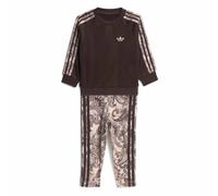 Ensemble sweat-shirt ras-du-cou oversize et legging adidas x Liberty London Aurora Coffee / Multi / Multicolor / Wonder Taupe 3-4A