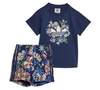 Adidas Originals X Liberty London Shorts & Tee Set Bleu 3-6 Months Enfants