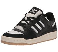 adidas Originals Forum Low Sneaker, Black/White/Cream White, 5 US Unisex Big Kid