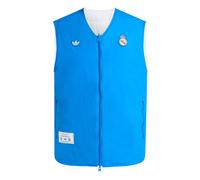 ADIDAS ORIGINALS Gilet 'Real Madrid Terrace Icons' bleu / bleu ciel / blanc, Taille S