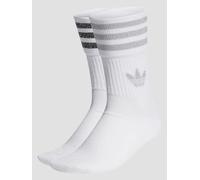Adidas Solid Crew 3 Pack - Unisexe Chaussettes White 40-42
