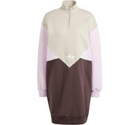 Adidas Originals Half-Zip Sweat Dress Womens Beige 6 (XXS) Female