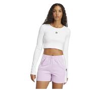 Adidas Originals Haut à Manches Longues Essentials Ribbed Crop