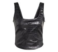 Adidas Originals Pleather Corset Sleeveless Top Noir 32 Femme