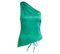 ADIDAS ORIGINALS Haut 'ROUCHED ONE SHOULDER' jaune / émeraude, Taille M