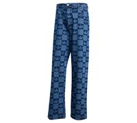 ADIDAS ORIGINALS Jean 'Monogram All Over Print Regular Denim' bleu denim / bleu foncé, Taille 30