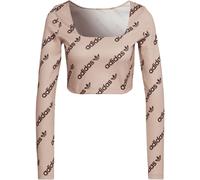 Adidas Originals Long Sleeve Crop Top Halo Blush 14 (L) Female