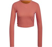 Adidas Originals Long-Sleeve Cropped Sweatshirt Rose 18 (XXL) Female