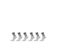 adidas Originals Lot de 6 paires de chaussettes blanches avec trèfle et 3 bandes