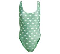 ADIDAS ORIGINALS Maillot de bain 'Monogram' vert / blanc, Taille S