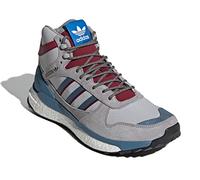 adidas Originals Men's Marathon x Human Made Hi Top Sneakers Shoes, Clear Onix/St Stonewash Blue/Collegiate Burgundy, 12