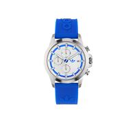 ADIDAS ORIGINALS Montre à affichage analogique bleu / argent, Taille One Size