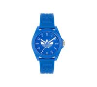 ADIDAS ORIGINALS Montre à affichage analogique bleu / blanc, Taille One Size