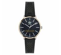 ADIDAS ORIGINALS Montre à affichage analogique 'Code One' bleu marine / jaune / noir / argent, Taille One Size