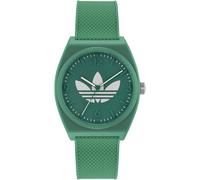 ADIDAS ORIGINALS Montre à affichage analogique 'PROJECT TWO' émeraude / blanc, Taille One Size